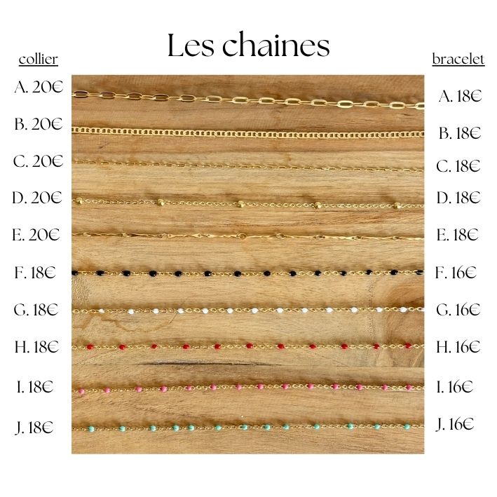 Bijoux gravure dorés