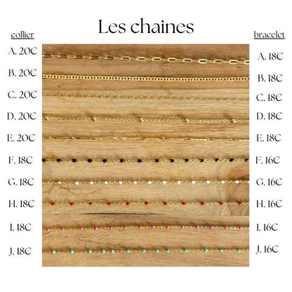 Bijoux gravure dorés