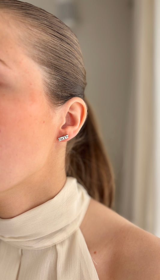 Boucles d'oreilles AMOUR